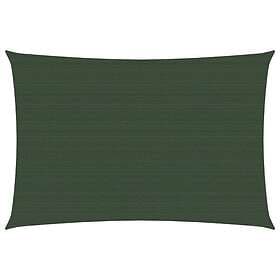 vidaXL Solsegel 160g/m² mörkgrön 2,5x3,5 m HDPE 311453