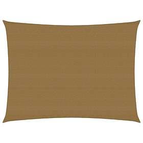 vidaXL Solsegel 160g/m² taupe 3x4,5 m HDPE 311403