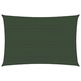 vidaXL Solsegel 160g/m² mörkgrön 6x7 m HDPE 311469
