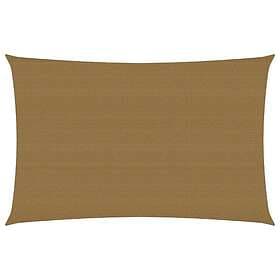 vidaXL Solsegel 160g/m² taupe 3x5 m HDPE 311404