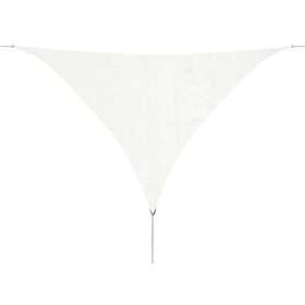 vidaXL Solsegel HDPE trekantigt 3,6 x m vit 43018