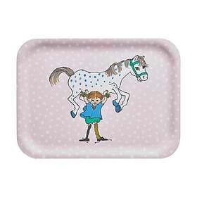 Muurla Pippi bricka 20X27 cm Pippi and the Horse