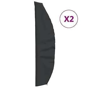 vidaXL Parasollöverdrag 2 st 280x30/81/45 cm 420D oxford 3203398