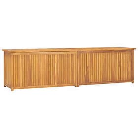 vidaXL Trädgårdslåda 200x50x55 cm massiv teak 318735