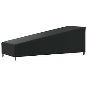 vidaXL Solstolsskydd svart 203x81x25/63 cm 420D oxford 359671