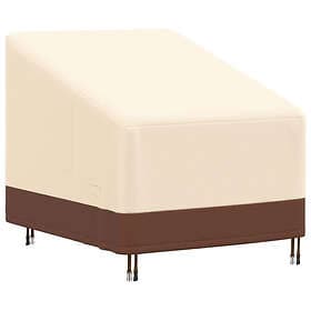 vidaXL Fåtöljskydd för trädgården beige 79x97x48/74 cm 600D oxford 359669