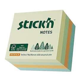 Adlibris Notiskub FSC 76x76 mm Stick'n