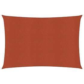 vidaXL Solsegel 160g/m² rektangulär terrakotta 3,5x4,5 m HDPE 311351