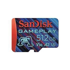 SanDisk GamePlay MicroSDXC Class 10 UHS-I U3 V30 A2 190/130MB/s 512GB