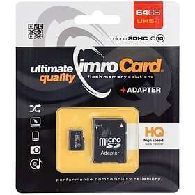 Imro MicroSDHC UHS-I Klass 10 MB/s U1 64GB