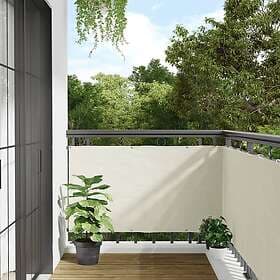 vidaXL Insynsskydd för trädgården vit 300x75 cm PVC 4005396