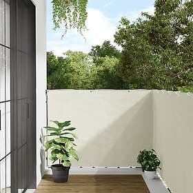 vidaXL Insynsskydd för trädgården vit 600x120 cm PVC 4005511