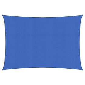 vidaXL Solsegel 160g/m² rektangulär blå 6x8 m HDPE 311525