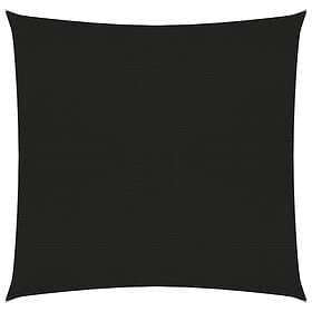 vidaXL Solsegel 160g/m² svart 7x7 m HDPE 311720