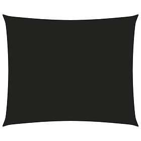 vidaXL Solsegel oxfordtyg rektangulärt 6x7 m svart 135772