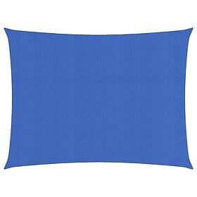 vidaXL Solsegel 160g/m² rektangulär blå 3,5x4,5 m HDPE 311516