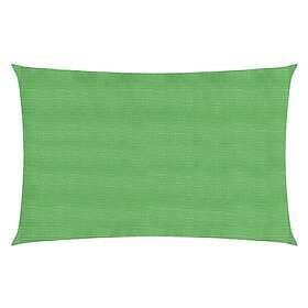 vidaXL Solsegel 160g/m² ljusgrön 3x6 m HDPE 311295