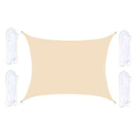 24.se Solsegel 4x4m Beige
