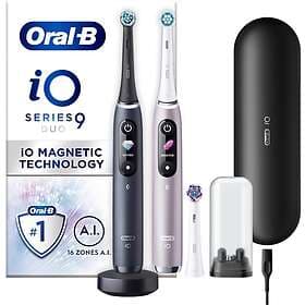 Oral-B iO9 Duo, Laddande Resefodral, 1 extra tandborsthuvud