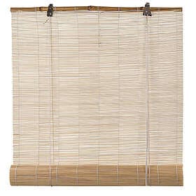 Bambu Rullgardin Roll-Up Ekfärgad 140X160Cm