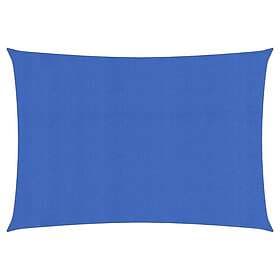 vidaXL Solsegel 160g/m² rektangulär blå 3x5 m HDPE 311514