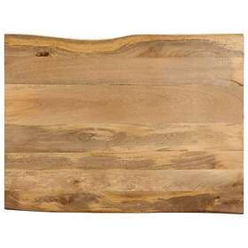 vidaXL Bordsskiva 100x80x2,5 cm levande kant massivt mangoträ 370724