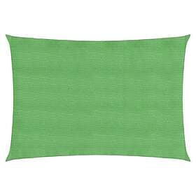 vidaXL Solsegel 160g/m² ljusgrön 5x7 m HDPE 311302