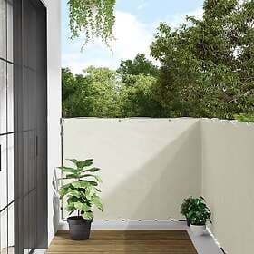 vidaXL Insynsskydd för trädgården vit 500x120 cm PVC 4005510