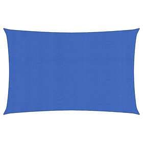 vidaXL Solsegel 160g/m² rektangulär blå 3x6 m HDPE 311515