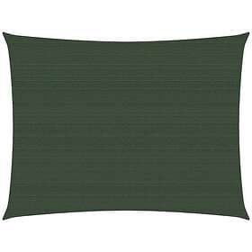 vidaXL Solsegel 160g/m² mörkgrön 2x2,5 m HDPE 311446