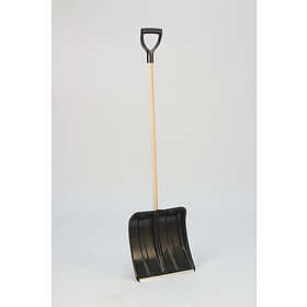 Snöskyffel plast 38 cm med träskaft