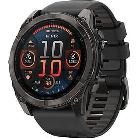 Garmin Fēnix 8 Sapphire Amoled Gray 51mm Black Strap
