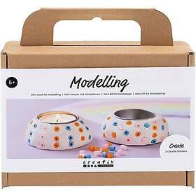Adlibris DIY Kit Modellera Ljusstakar värmeljus Creativ Company