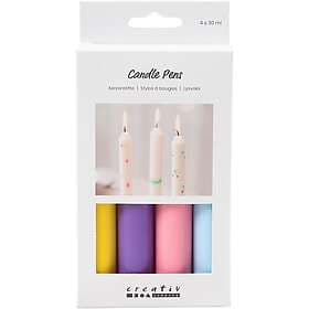 Adlibris Ljuspennor, ljusblå, ljusrosa, lila, gul 30ml 4-pack