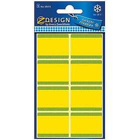 Avery Frysetiketter 28 x 36mm gul 59373 40st