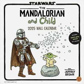 Star Wars The Mandalorian and Child 2025 Wall Calendar