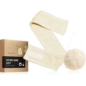 BrushArt Home Salon Skincare Set Headband & Konjac Sponge Set 