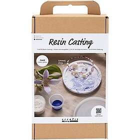 Adlibris DIY Kit Resingjutning bricka med marmorering Creativ Company