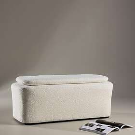 Venture Home Sittpuff Laurel Ottoman White boucle 61225-140