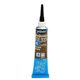 Pebeo Setacolor 20ml textilfärg 3D Liner Glitter Rich Gold – gnistrande guldig relief-färg