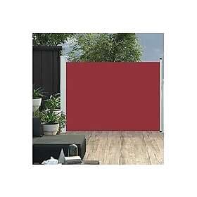 vidaXL Infällbar sidomarkis 120x500 cm röd