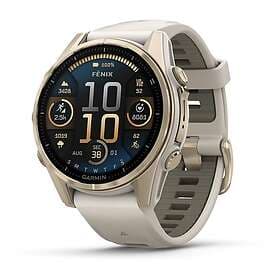 Garmin Fēnix 8 Sapphire Amoled Soft Gold 43mm Limestone Strap