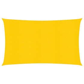 vidaXL Solsegel 160g/m² gul 3x6 m HDPE
