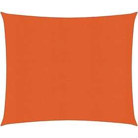 vidaXL Solsegel 160g/m² fyrkantig orange 4x4 m HDPE