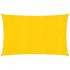 vidaXL Solsegel 160g/m² rektangulär gul 5x7 m HDPE
