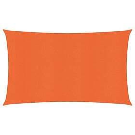 vidaXL Solsegel 160g/m² rektangulär orange 3x6 m HDPE