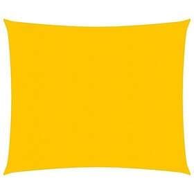 vidaXL Solsegel 160g/m² fyrkantig gul 4,5x4,5 m HDPE
