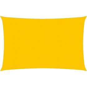 vidaXL Solsegel 160g/m² rektangulär gul 3,5x5 m HDPE