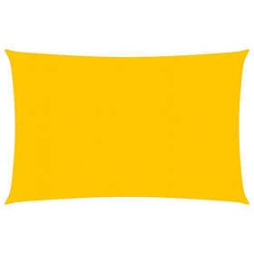 vidaXL Solsegel 160g/m² rektangulär gul 2x3,5 m HDPE