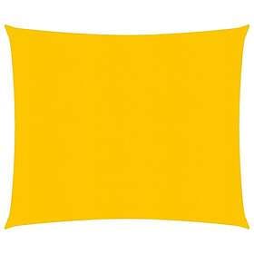 vidaXL Solsegel 160g/m² fyrkantig gul 4x4 m HDPE